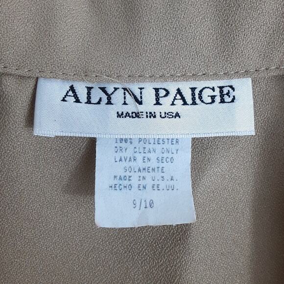 Vintage 90s Waist Coat Vest Camel Sleeveless Top Button Up Notch Collar Minimal - Picture 5 of 9